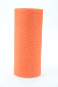 6 Inches Wide x 25 Yard Tulle, Orange (1 Spool) SALE ITEM